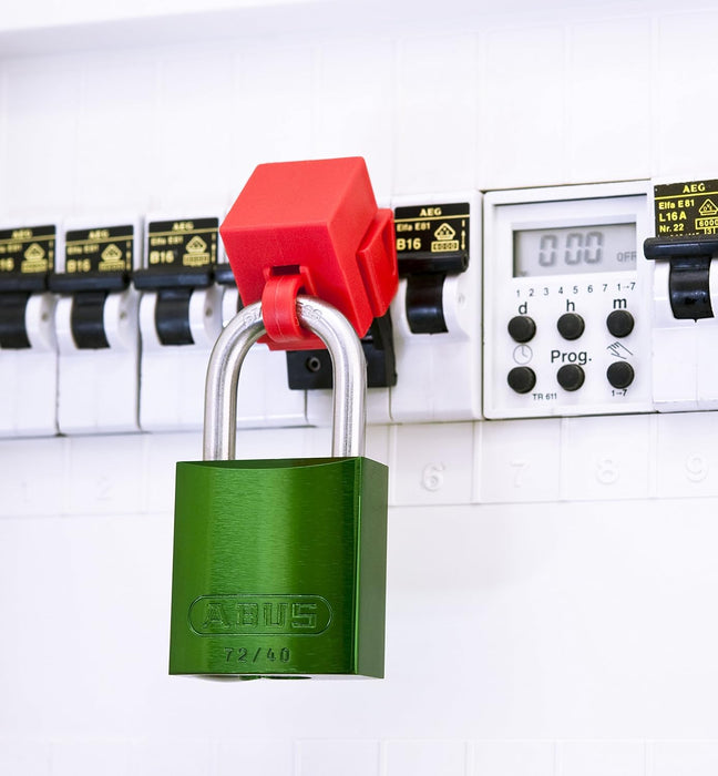 ABUS 72/40 KD Aluminum Safety Padlock Keyed Different Padlock with 1" Shackle, Green