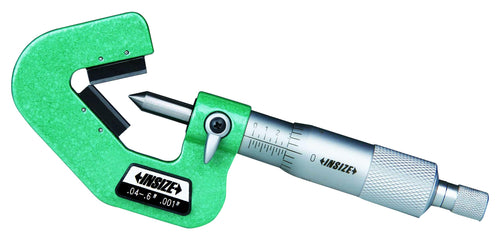 INSIZE 3290-063 V - Anvil Micrometer, 0.001" Graduation, 0.04" - 0.6"