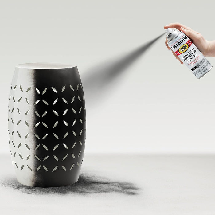 Rust-Oleum 7798830 Stops Rust Spray Paint, 12 Oz, Semi-Gloss Black (Pack of 6)