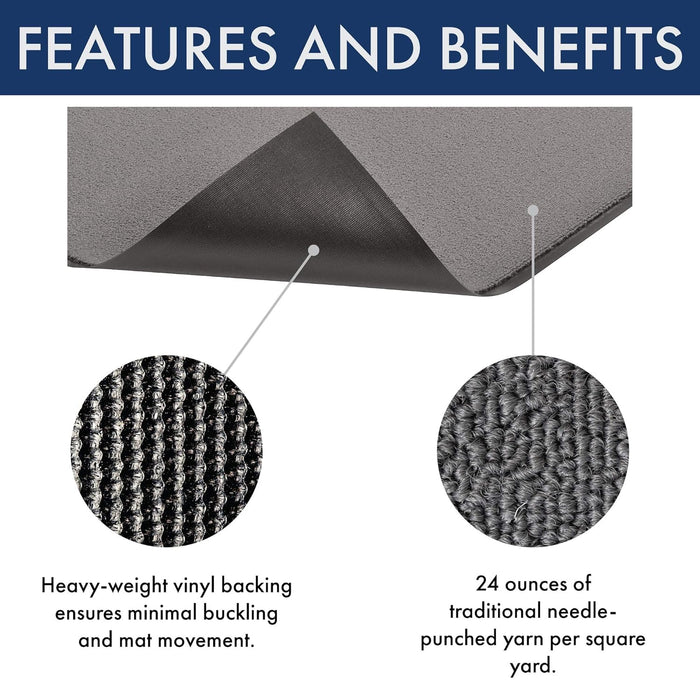 Notrax 141S0035GY Carpeted Entrance Mat, Gray, 3ft. x 5ft.
