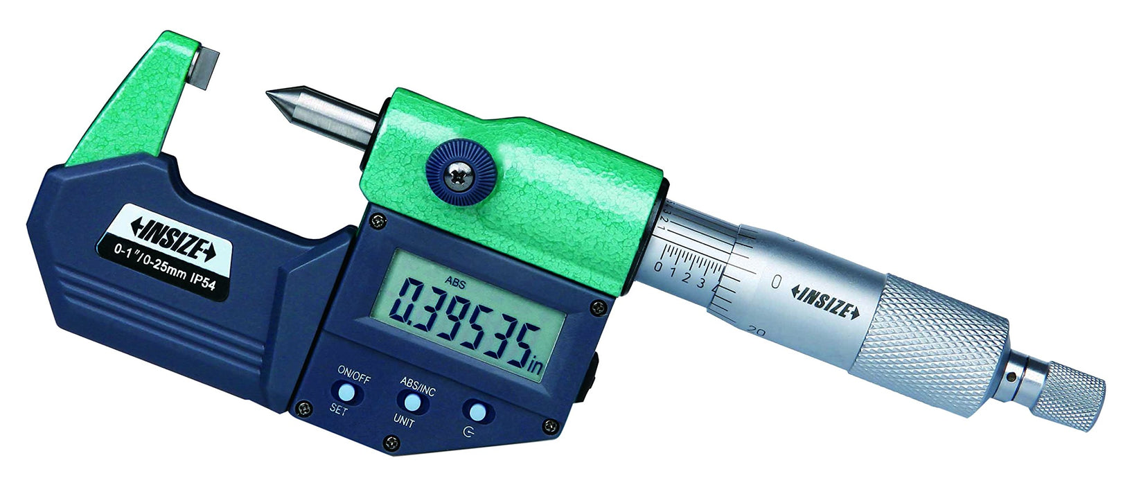INSIZE 3566-25BE Electronic Crimp Height Micrometer, 0"-1"/0 mm-25 mm