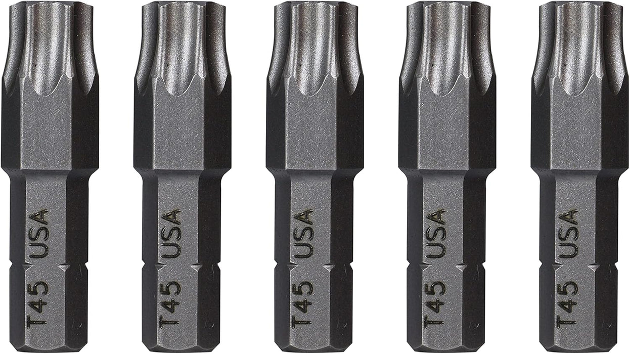 Mayhew Tools 18801-5 USA Torx Insert Bit, T45 x 1" (Pack of 5)