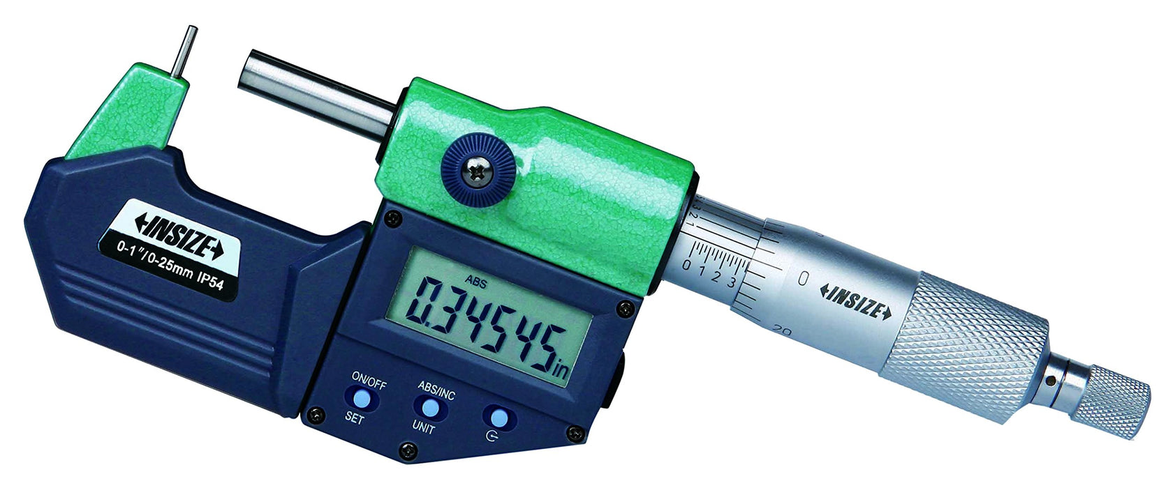INSIZE 3561-25E Electronic Cylindrical Anvil Tube Micrometer, Type A, 0" - 1" / 0mm - 25mm