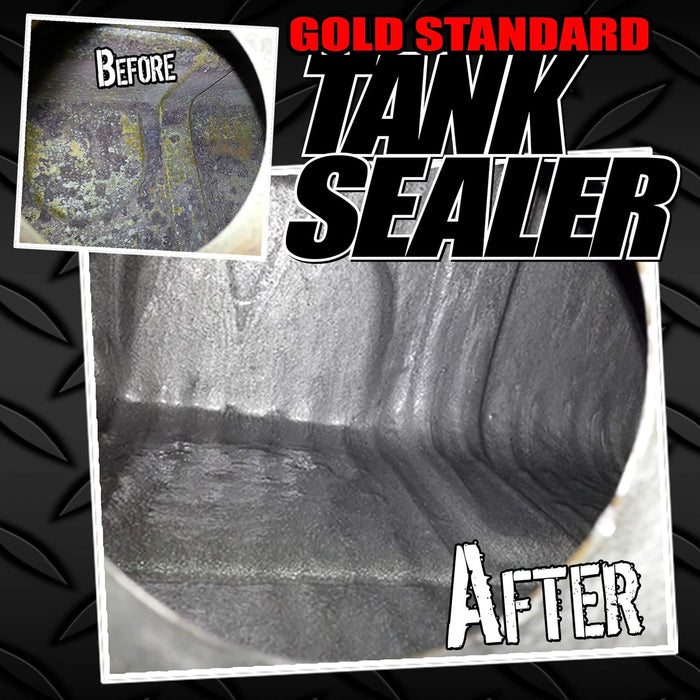 KBS Coatings 52000 Cycle Tank Sealer Kit, Complete Kit - Seals Up To 5 Gallon Tank, Lightly Pigmented Silver
