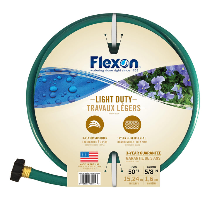 Flexon FR5850 5/8-Inch x 50-Foot 3-Ply Light Duty Garden Hose