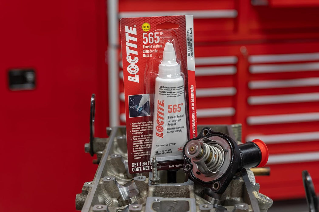 Loctite 483629 565 Automotive White Thread Sealant - General Purpose, High Viscosity, Rapid Cure, Replaces Tapes & Pipe Dopes - 50 ml (Pack of 1)