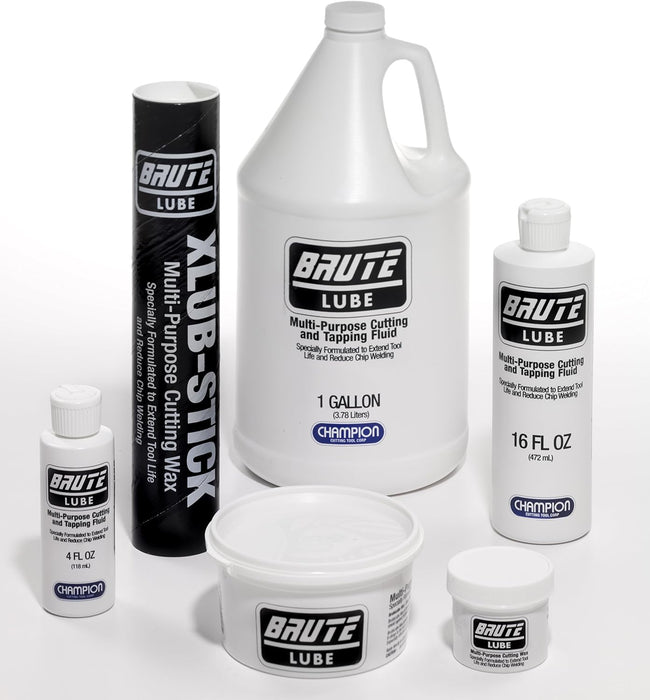Champion Cutting Tool BruteLube 2 oz Tub Cutting Wax Lubricant: XLUB-WAX-2