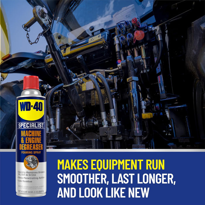 WD-40 300070 Specialist Machine & Engine Degreaser, 18 oz (Pack of 4)