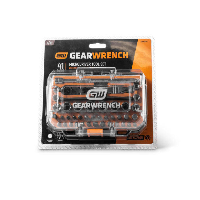 GEARWRENCH GWMBS41 41 Piece 1/4" Drive Ratchet MicroDriver Set