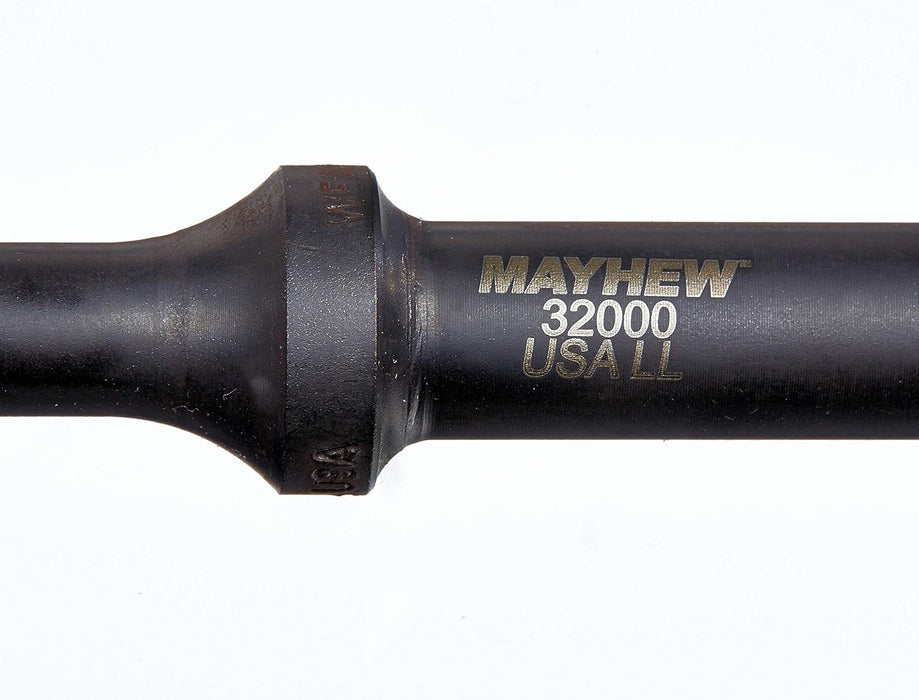 Mayhew Tools 32000HT Pneumatic Taper Punch, 1/4" x 6" Hang Tag, Black Oxide Finish