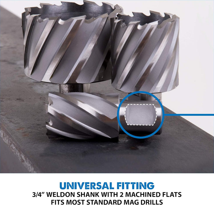 Evolution CC812 13/16-Inch Diameter x 1-Inch Depth of Cut Cyclone High Speed Steel Annular Cutter 13/16-Inch Diameter x 1-Inch Depth High Speed