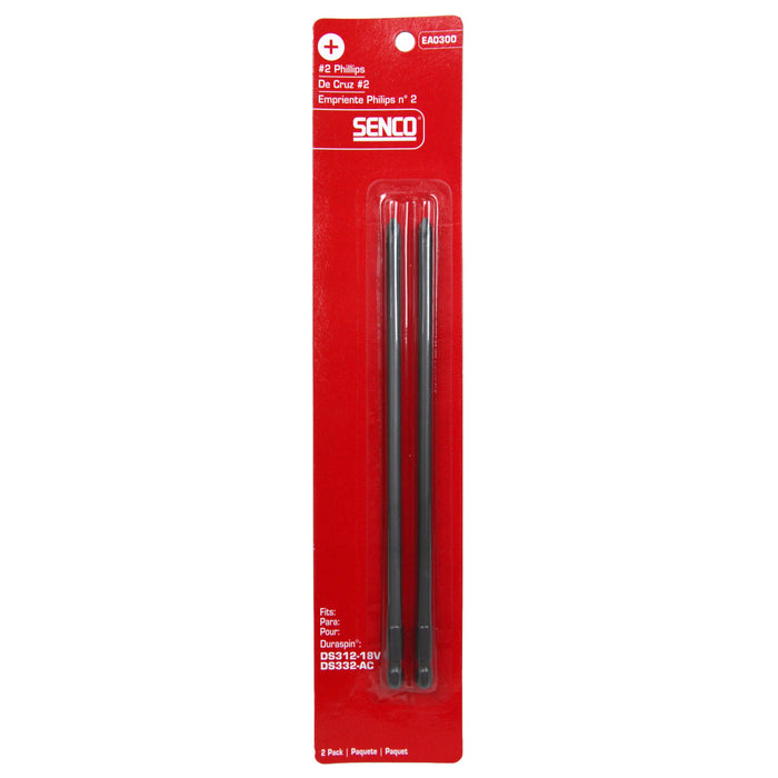 Senco EA0300#2 Phillips Drive Bits, Duraspin Technology Integrated Auto-Feed Screw System
