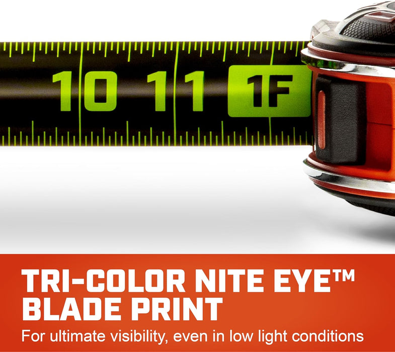 Crescent Lufkin 35 Ft. SHOCKFORCE NITE EYE Magnetic Tape Measure - LM1335B-02