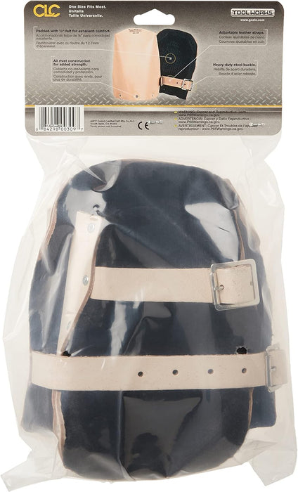 Custom Leathercraft 309 Leather Kneepads, Heavy Duty, Tan