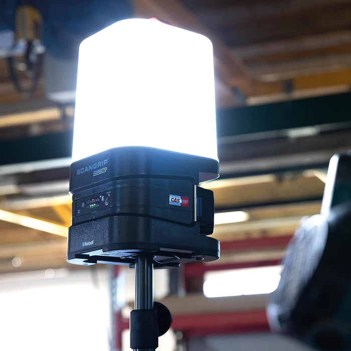 SCANGRIP 03.6103C AREA 10 CONNECT Powerful 10000 Lumen LED Work Light, 360° Illumination, Power Tool Battery Operated