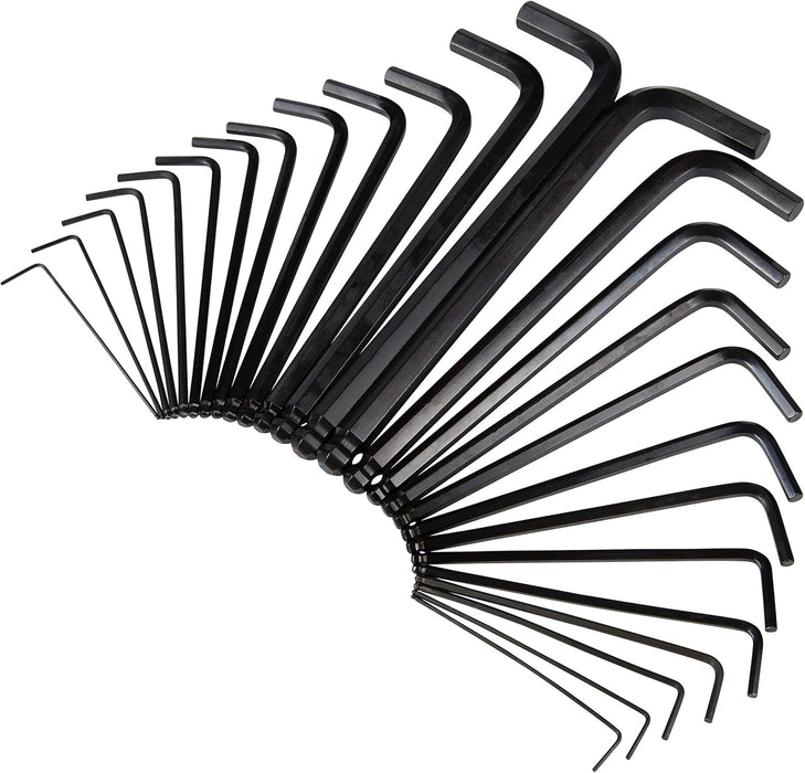 Steelman 41938 26-Piece Long Arm Ball End Hex Key Wrench Set, Inch/Metric (SAE/MM)