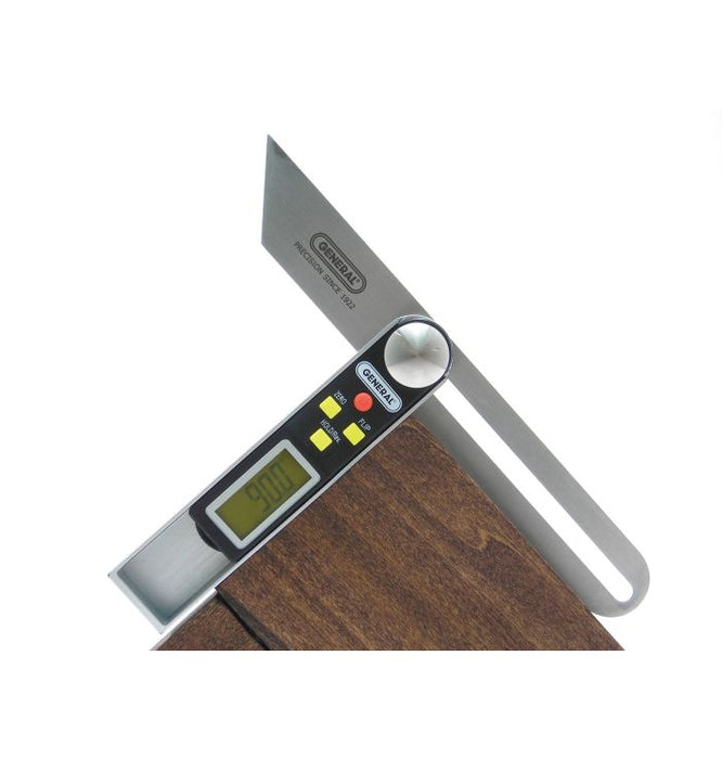 General Tools 828 T-Bevel Gauge & Protractor, Digital Angle Finder with Full LCD Display & 8" Stainless Steel Blade