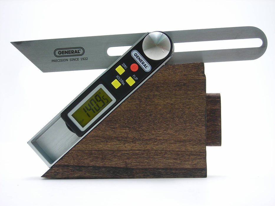 General Tools 8 In. ANGLE-IZER Digital Sliding T-Bevel & Protractor in One