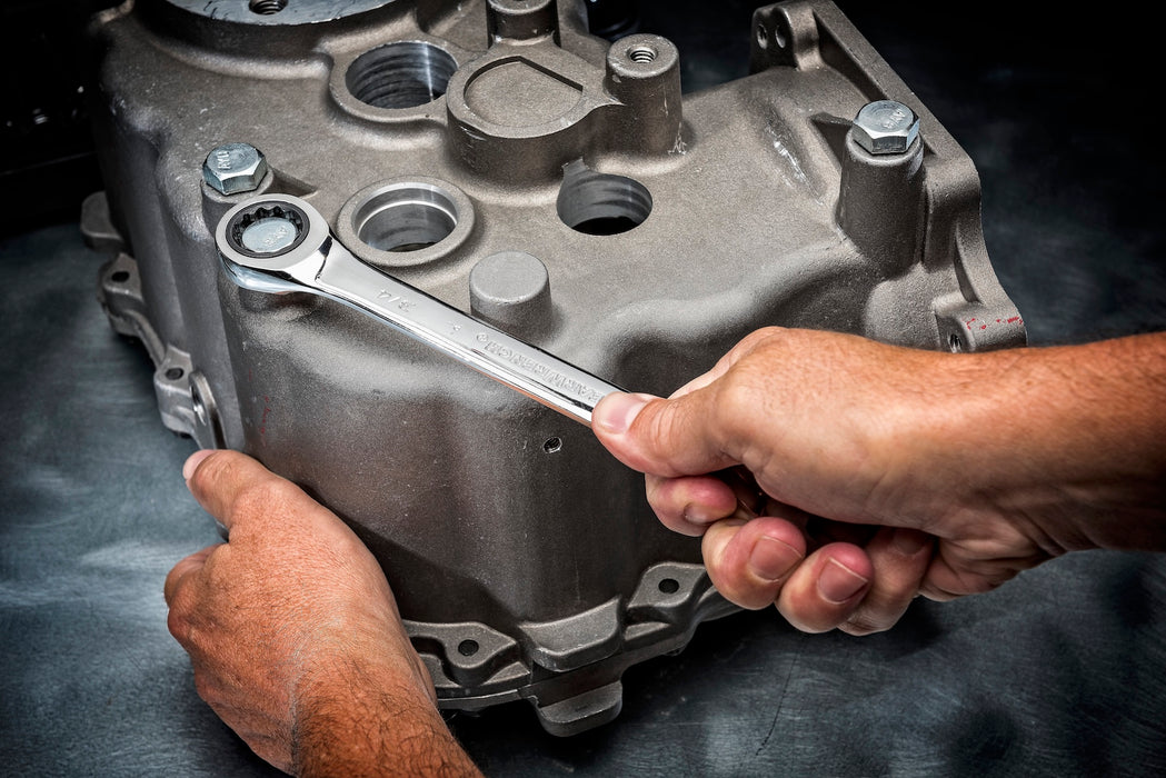 GEARWRENCH 85034 34 Pc. Standard & Stubby Ratcheting Wrench Set, SAE & Metric