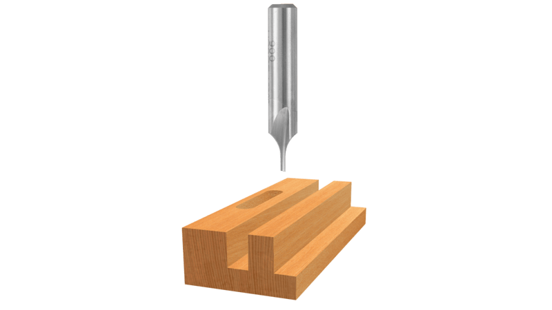 Bosch (85091) 1/16 In. x 1/8 In. High Speed Steel 1-Flute Straight Bit