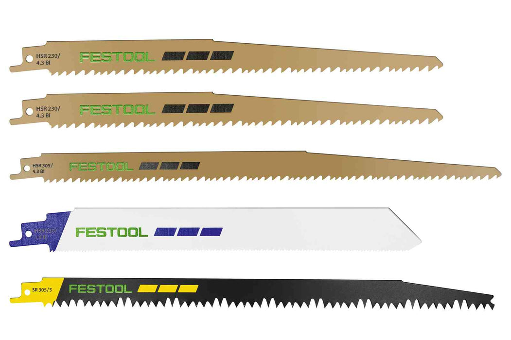 Festool (577496) Reciprocating saw blade set RS-Sort/5