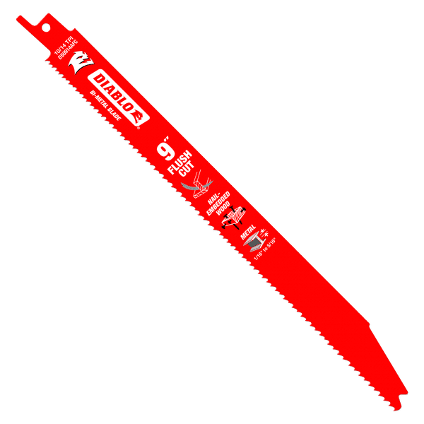 Diablo DS0914AFC5 9" Flush Cut Recip Blades, 10/14 TPI (Pack of 5)