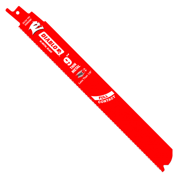 Diablo DS0920BF5 9" Bi-Metal Recip Blade for Thin Metal, 20/24 TPI (Pack of 5)