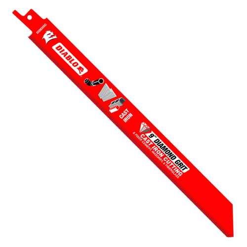 Diablo DS0930DGX 9" Diamond Grit Reciprocating Saw Blade for Cast Iron