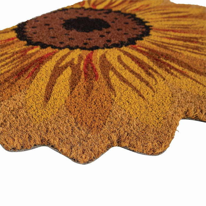 Notrax Sunflower, Vinyl-Backed Natural Coir Doormat, Entry Mat for Indoor or Outdoor Use, 18"x30", C12 (C12S1830SR)