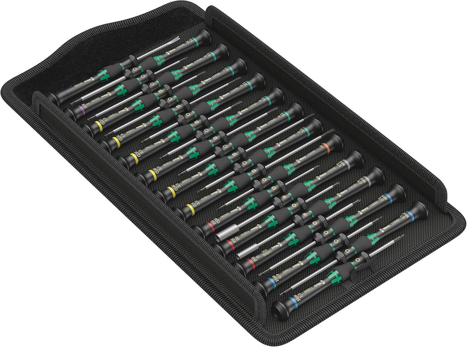 Wera Tools (5134000001) Kraftform Micro Precision Big Pack 1 Screwdriver Set for Electronic Applications, 25 Pieces