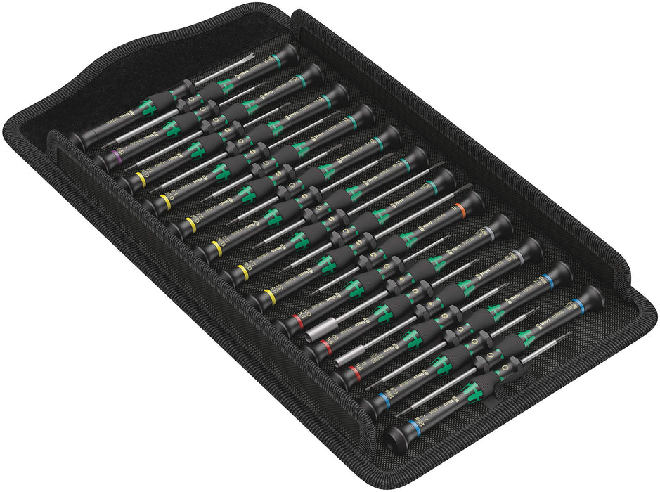 Wera Tools (5134000001) Kraftform Micro Precision Big Pack 1 Screwdriver Set for Electronic Applications, 25 Pieces
