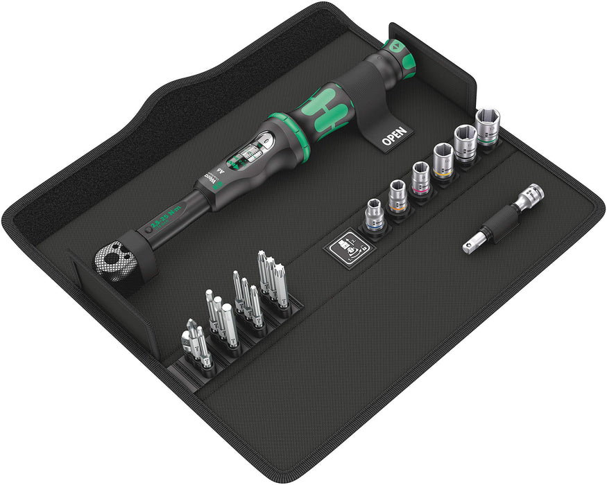 Wera Tools (05130110001) Click-Torque A 6 Set 1, 2.5-25 Nm, 20 pieces
