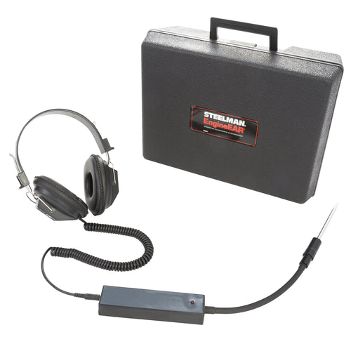 Steelman 65001 EngineEAR Stethoscope Auto Diagnostic Tool, Noise-Canceling Headphones, Ulta-Sensitive Microphone, 9 Volt Battery Included