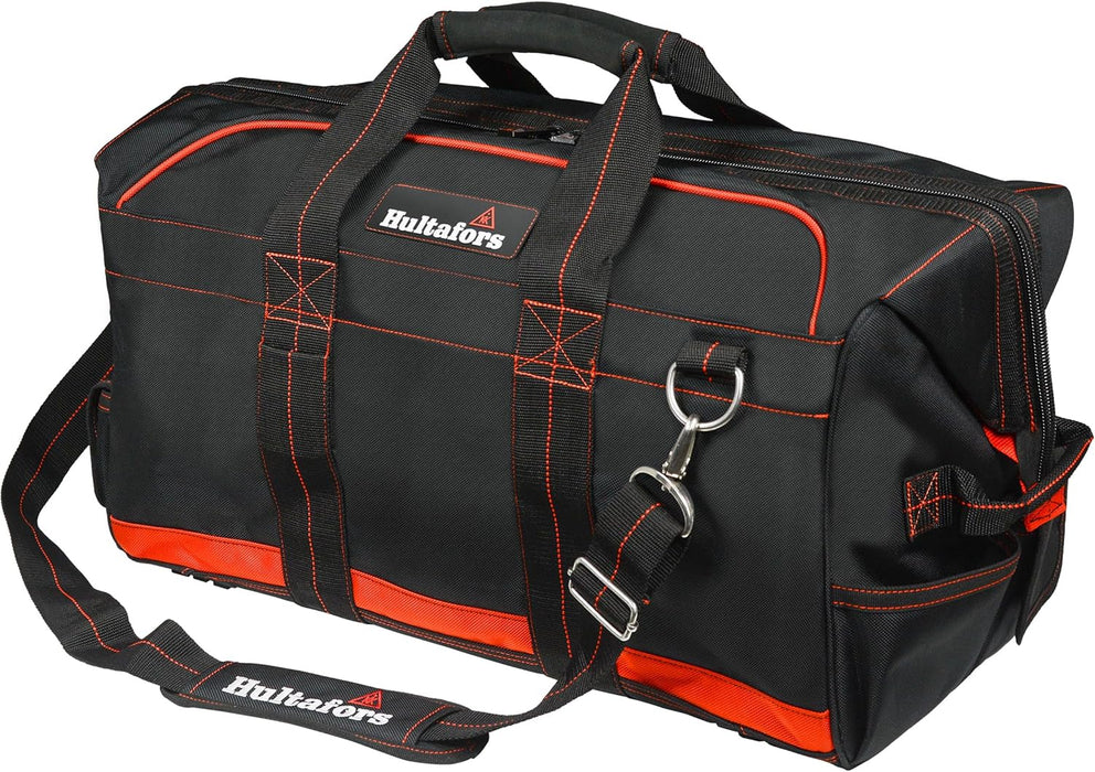 Hultafors Work Gear HT5511 Pro Contractor's Gear Bag, 9 Pockets, Heavy Duty Ballistic Polyester Tool Bag, XL Interior Compartment, Comfortable Shoulder Strap