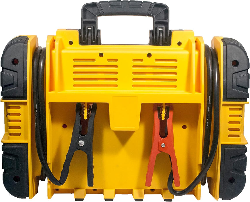 CAT CJ3000 Professional Jump Starter 2000 Peak Amp Battery Booster, Built-In Power Switch, Battery Clamps, Yellow