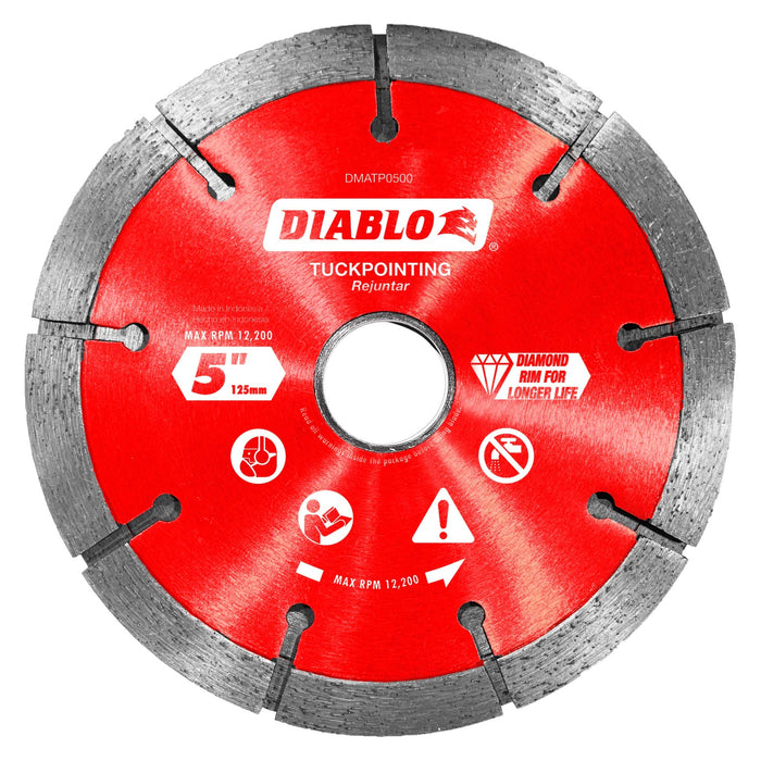 Diablo by Freud DMATP0500 5 in. Diamond Tuck Point Blade for Masonry