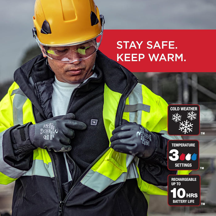 Radians (RHG-SJ13G-M) Heated Apparel - Jackets, Hi-Vis Green, Medium