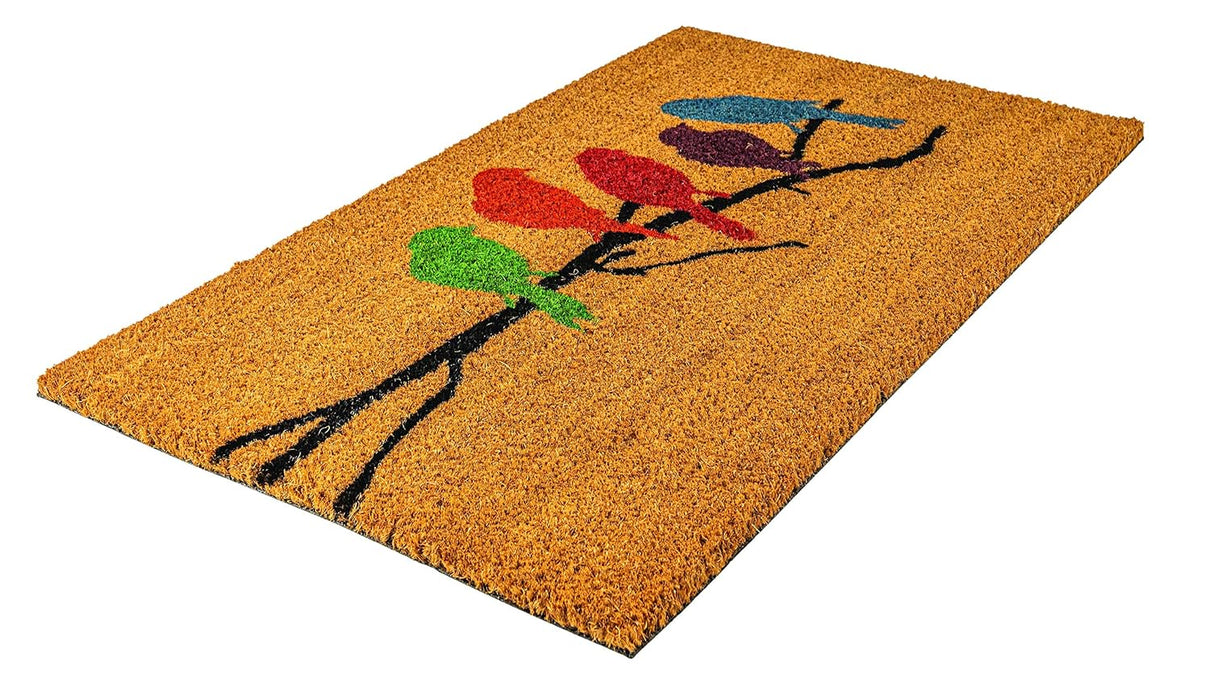 Notrax C12S1830BB Front Door Mat Bird Branch Coir Vinyl-Backed