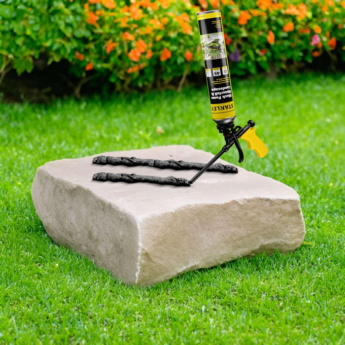 STANLEY Black Spray Foam Pro – Black Expanding Foam Sealant for RV, Automotive & Landscaping, Waterproof, UV Resistant, Strong Adhesion, Gun Use – Gun & Cleaner NOT Included - 24oz, Black Foam Pro (Pack of 12)