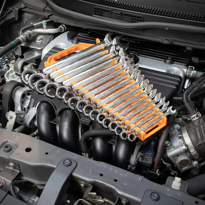 GEAWRENCH 16 Pc. Reversible Ratcheting Combination Wrench Set, Metric - 9602N