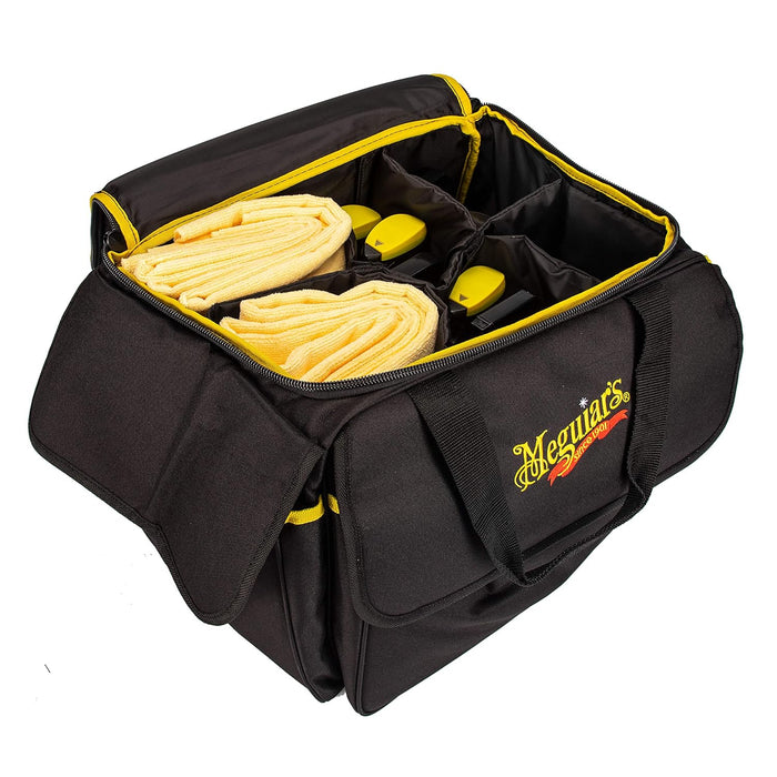 Meguiar's X210400 Detailing Bag - Premium Car Bag and Detailing Supply Organizer, Black
