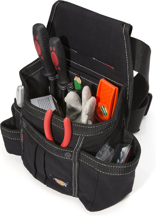 Dickies 57054 8-Pocket Tool Belt/Utility Pouch, Adjustable 2-Inch Belt, Durable Canvas Construction, Puncture-Resistant Liner