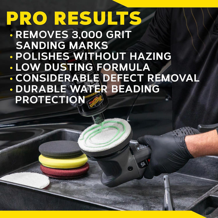 Meguiar's Professional So1o All-in-One M300 - SiO2-Based Formula Removes Paint Defects and Delivers Durable, Water-Beading Protection, Get Compounding, Polishing, and Protecting in One Step - 32oz