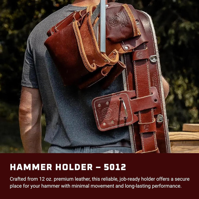 Occidental Leather B5012 Hammer Holder, OxyRed, Made in USA