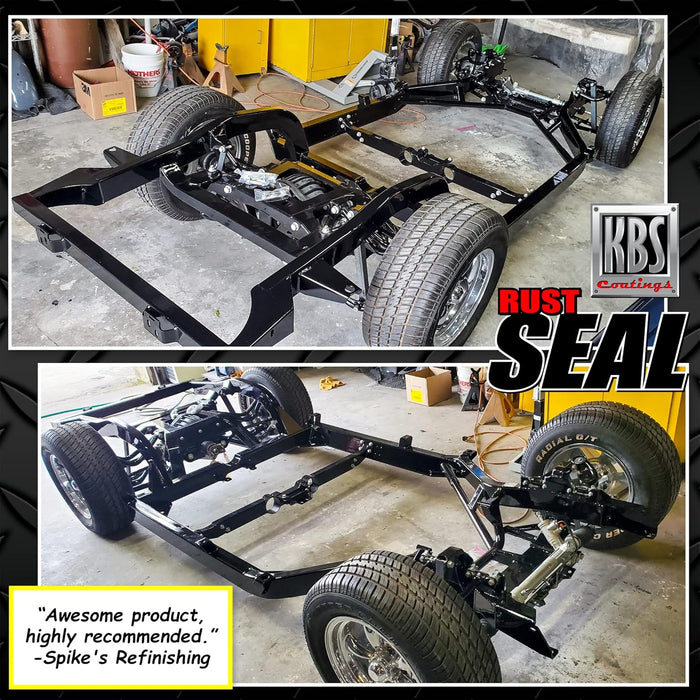 KBS Coatings | ‎4401 | KBS Coatings 4401 Gloss Black RustSeal - 1 Quart, Covers 50 sq ft, Proven Rust Prevention