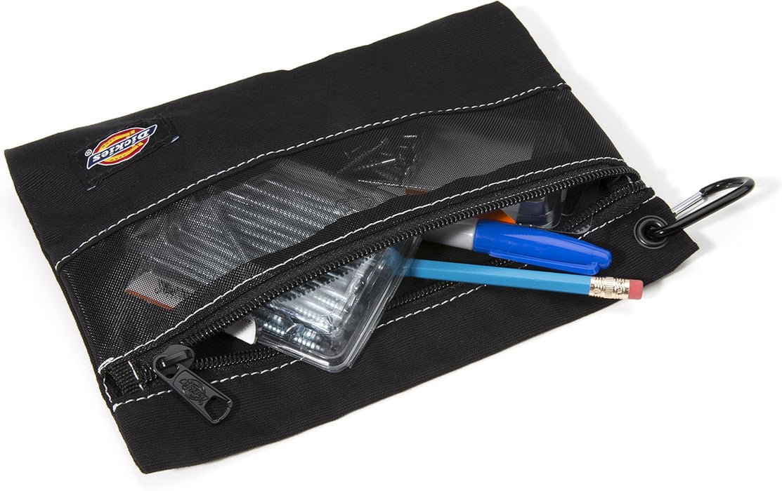 Dickies 57072 Set of 3 Small Canvas Utility Pouches, Zippered, for Organizing Small Tools and Fasteners