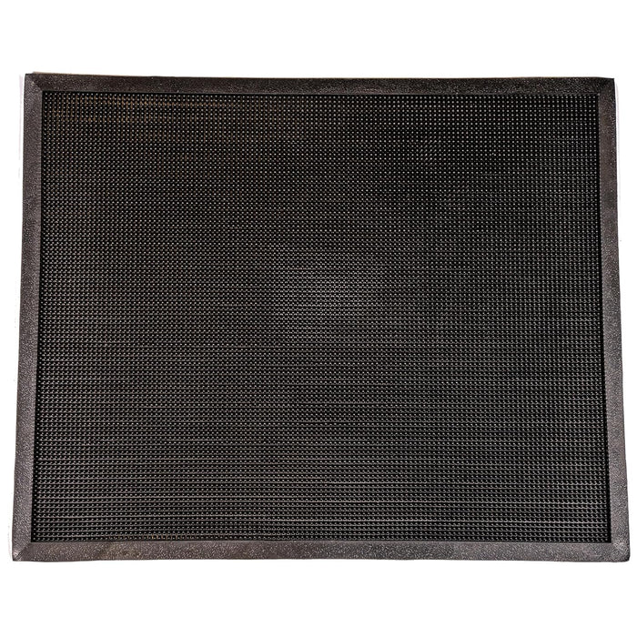 Durable Corporation-396S2432 Heavy Duty Rubber Fingertip Outdoor Entrance Mat, 24" x 32", Black