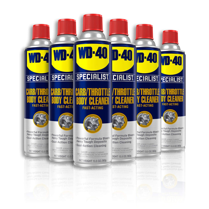 WD-40 300134 Specialist Carb/Throttle Body & Parts Cleaner, 13.5 oz (Pack of 6)