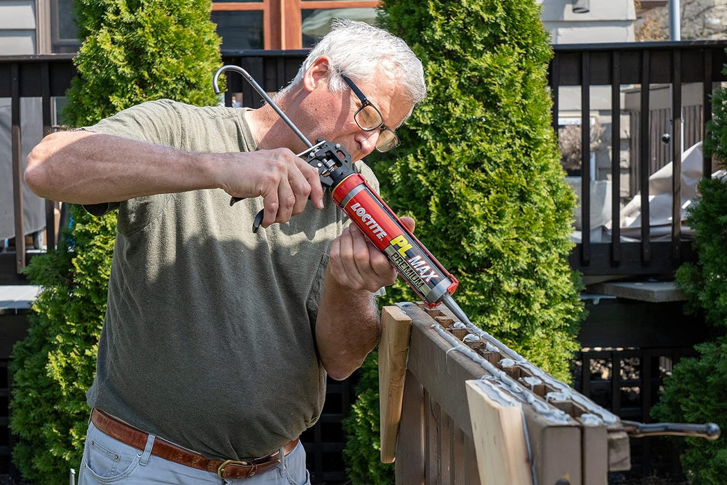 Loctite PL Premium Max Construction Adhesive, 9 fl oz Cartridge, Versatile Construction Glue for Wood, Concrete, Stone & More (Pack of 1)