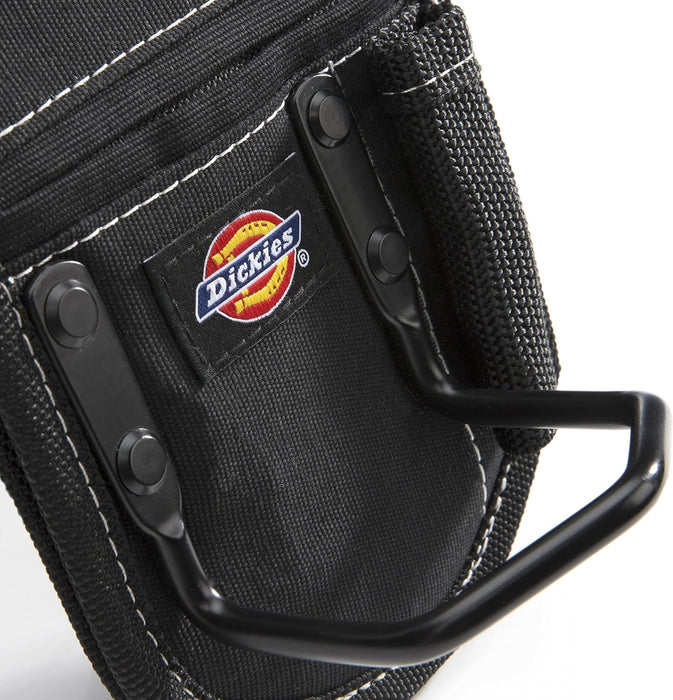 Dickies 57071 2-Compartment Hammer Holder for Tool and Work Belts, Durable Canvas, Includes Tool Loop and Pocket, Fits up to 4.5-inch Belts